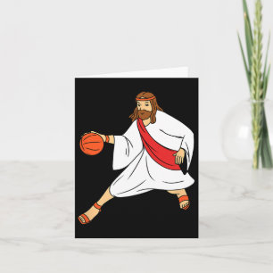Jesus Playing Bysketbyll 1 Karte