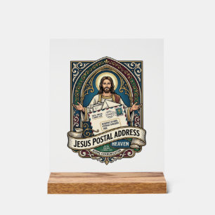 Jesus Postanschrift Himmel Jesus Postanschrift H Acrylschild