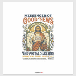 Jesus Postbote Lieferung Shirt Glaube Basiertes De Aufkleber