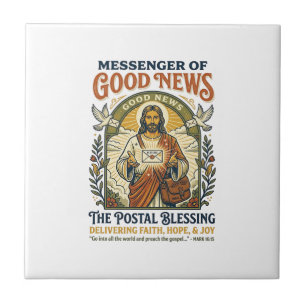 Jesus Postbote Lieferung Shirt Glaube Basiertes De Fliese