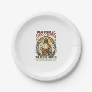 Jesus Postbote Lieferung Shirt Glaube Basiertes De Pappteller