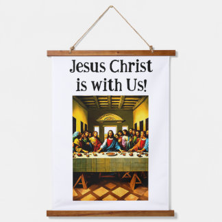 Jesus' Poster-Wand hängt Stil. Wandteppich Mit Holzrahmen