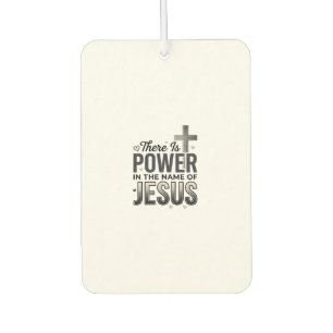 Jesus Power Religiöses Vintage-Typografie-Shirt Autolufterfrischer