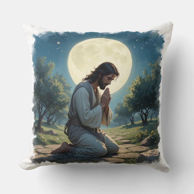 Jesus Pragmatisch Kissen - spirituell Christlich (Vorderseite)