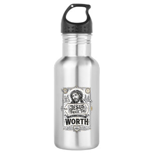 Jesus-Preisschild Wert Jesus-Preisschild Wert Chri Edelstahlflasche