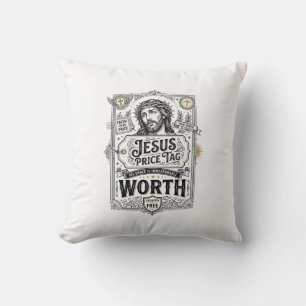 Jesus-Preisschild Wert Jesus-Preisschild Wert Chri Kissen
