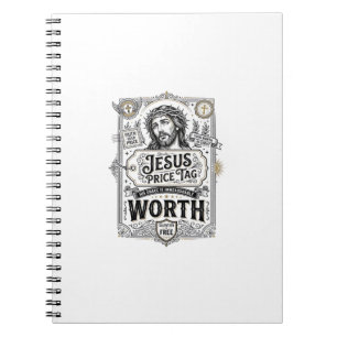 Jesus-Preisschild Wert Jesus-Preisschild Wert Chri Notizblock