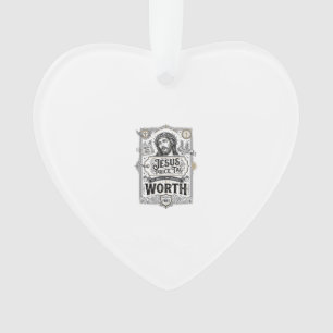 Jesus-Preisschild Wert Jesus-Preisschild Wert Chri Ornament