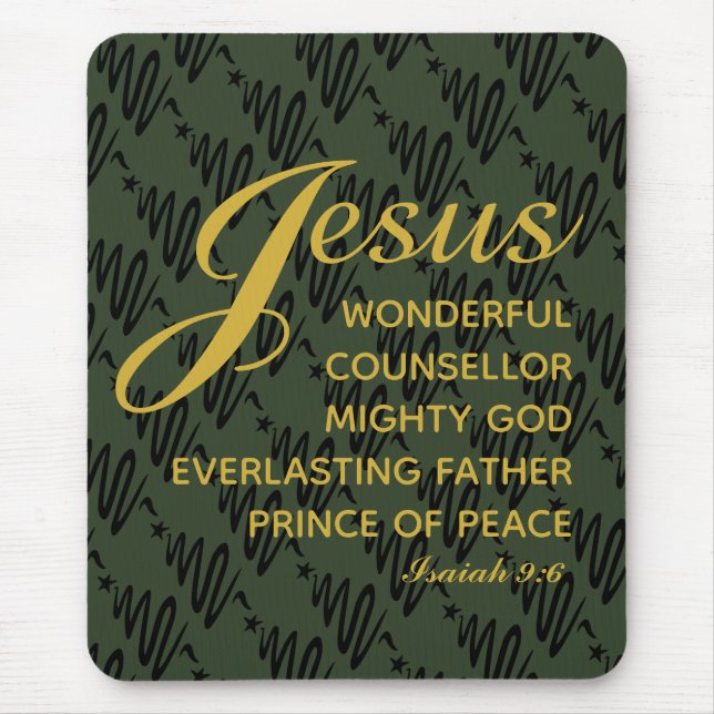 JESUS-PRINCE FRIEDENSWeihnachten Mousepad (Vorne)