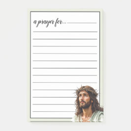 Jesus-Profil Dornenkrone War Room Gebet Post-it Klebezettel