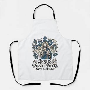 Jesus-Puzzleteile Nicht Autismus Jesus-Puzzleteile Schürze