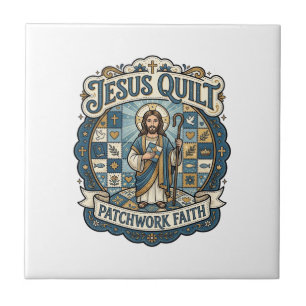 Jesus Quilt Patchwork Glaube Jesus Quilt Patchwork Fliese