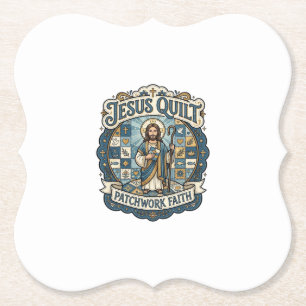 Jesus Quilt Patchwork Glaube Jesus Quilt Patchwork Untersetzer