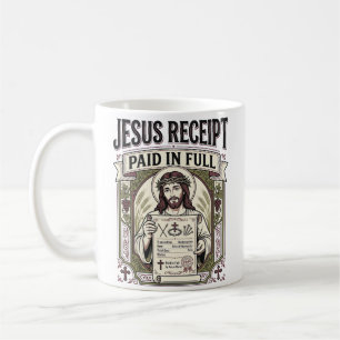 Jesus Quittung Vollständig Bezahlt Jesus Quittung Kaffeetasse
