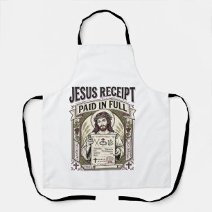 Jesus Quittung Vollständig Bezahlt Jesus Quittung Schürze