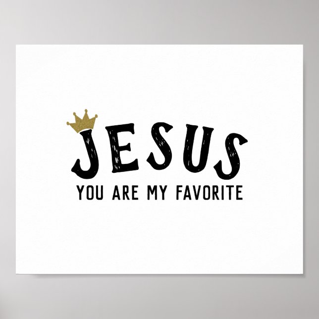 Jesus Quote Modern Christian Poster (Vorne)