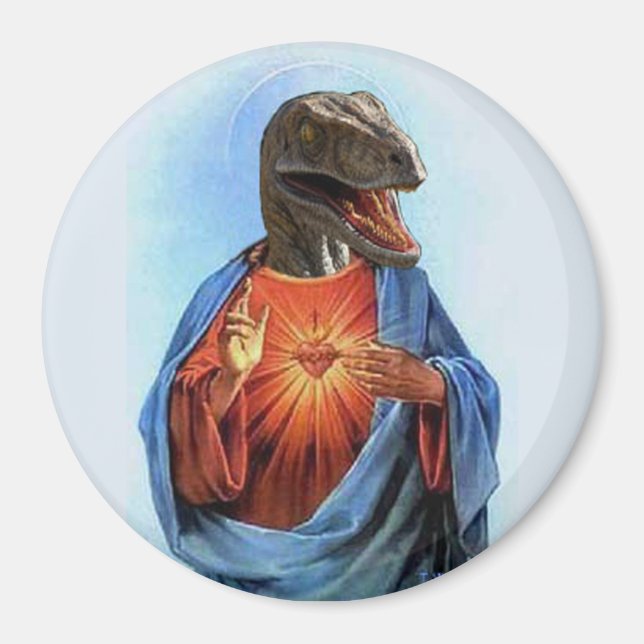 Jesus Raptor Magnet (Vorne)