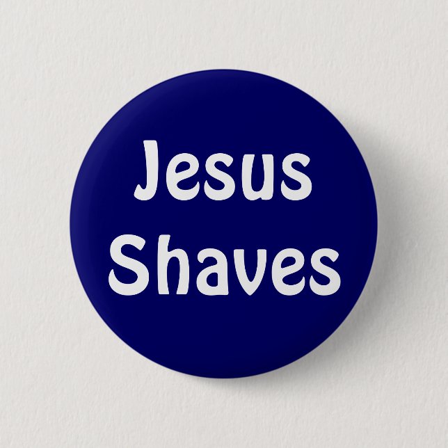 Jesus-Rasuren Button (Vorderseite)
