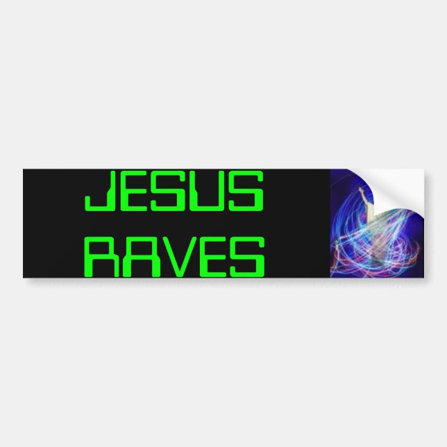 Jesus-Rave, JESUS-RAVE Autoaufkleber (Vorne)