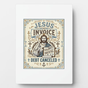 Jesus-Rechnung Schulden gestrichen Jesus-Rechnung Fotoplatte