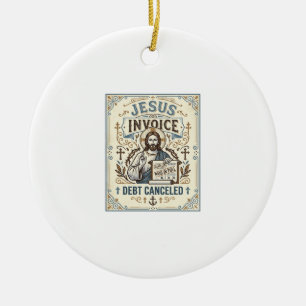 Jesus-Rechnung Schulden gestrichen Jesus-Rechnung Keramik Ornament