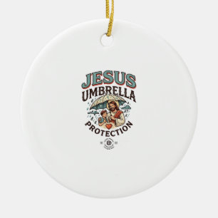 Jesus Regenschirm Schutz Jesus Regenschirm Schutzi Keramik Ornament
