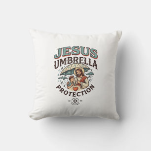 Jesus Regenschirm Schutz Jesus Regenschirm Schutzi Kissen
