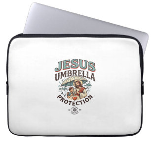 Jesus Regenschirm Schutz Jesus Regenschirm Schutzi Laptopschutzhülle