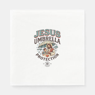 Jesus Regenschirm Schutz Jesus Regenschirm Schutzi Serviette