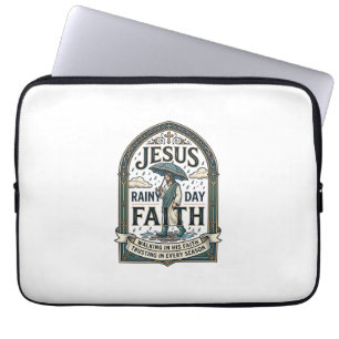 Jesus Regentag Glaube Jesus Regentag Christlicher  Laptopschutzhülle