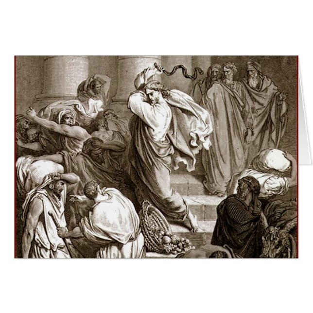 Jesus reinigt den Tempel (Vorderseite (Horizontal))