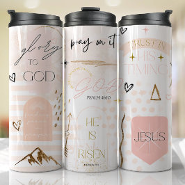 Jesus Religious Faith God Bible Gebet Thermosbecher