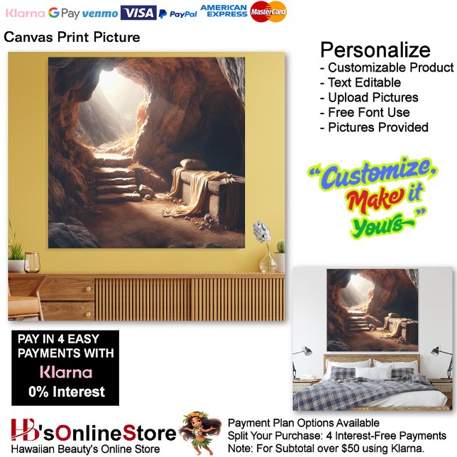 Jésus Résurrection Version 2 Toile Imprimer (Jesus Resurrection Risen Biblical Canvas Print Picture 2.)