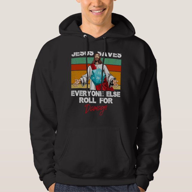 Jesus Rette allen anderen Rollen für den Schaden C Hoodie (Vorderseite)