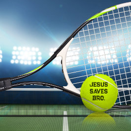 Jesus Rette Bro. Christlich Tennisbälle