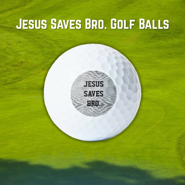 Jesus Rette Bro. Golfball (Jesus Saves Bro. Golf Balls
)