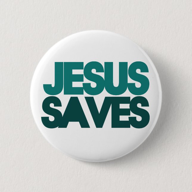 Jesus Rette Button (Vorderseite)