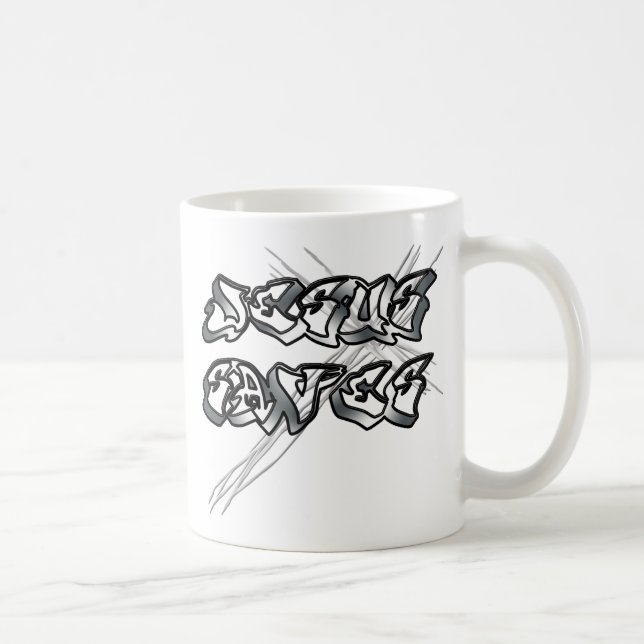 Jesus Rette Christlich Kaffeetasse (Rechts)