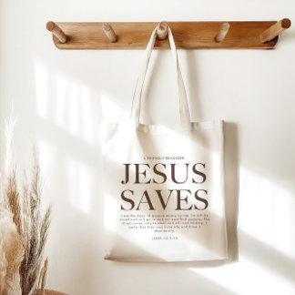 Jesus Rette | Christliche Ästhetik Unisex Tragetasche