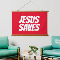 Jesus Rette Christliche Tapestry-Dekoration