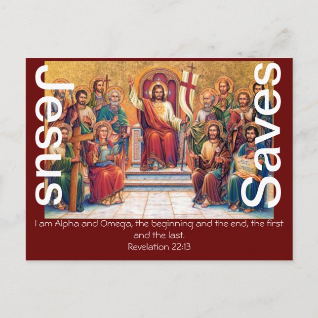 Jesus Rette den Glauben Segen Bibel Liebe Friedens Postkarte (Vorderseite)