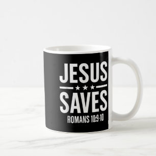 Jesus Rette die römische Bibel Verse Glaube Mensch Kaffeetasse