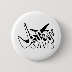 JESUS RETTE GRAFFITI BUTTON