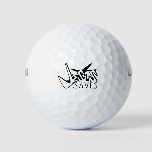 JESUS RETTE GRAFFITI GOLFBALL (Vorderseite)