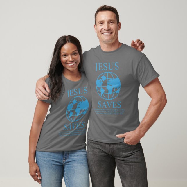 Jesus Rette Grau T-Shirt (Unisex)