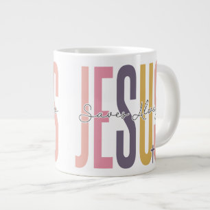 Jesus rette immer Jumbo-Tasse