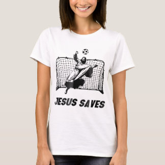 Jesus Rette Jesus Gerettet Fußballziel T-Shirt