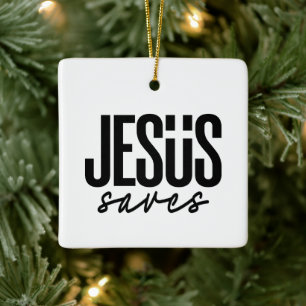 JESUS RETTE KERAMIKORNAMENT