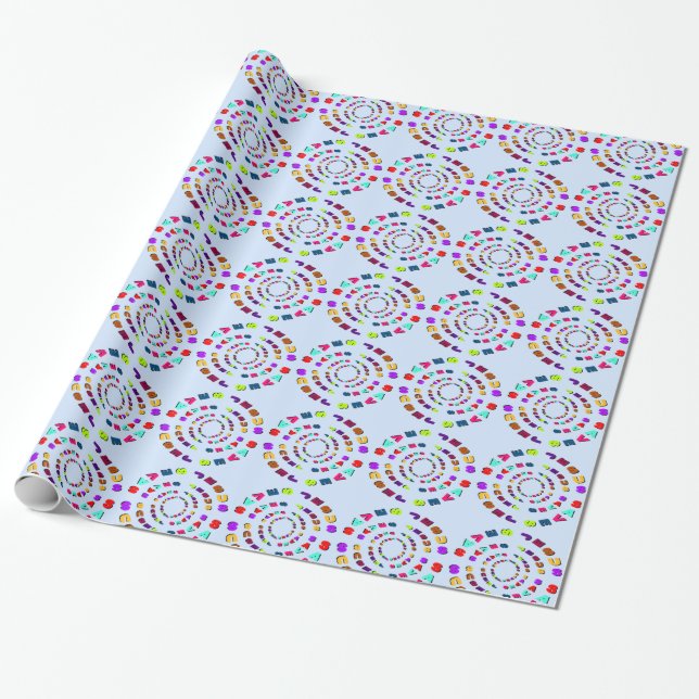 Jesus Rette (Kreise) Wrapping Paper Geschenkpapier (Ungerollt)