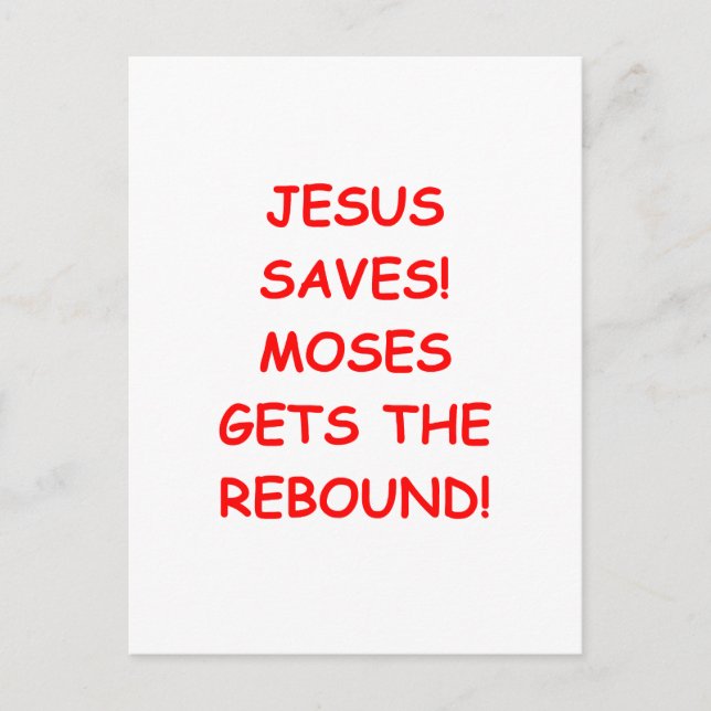 Jesus rette postkarte (Vorderseite)